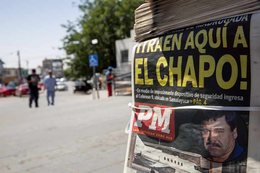 El periódico PM de Ciudad Juárez del sábado 7 de mayo anuncia el translado de Joaquín “El...