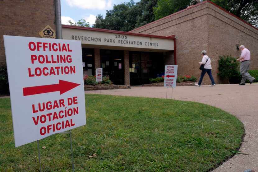 Early voting for the May 7 local elections starts April 25. (Ron Baselice/The Dallas Morning...