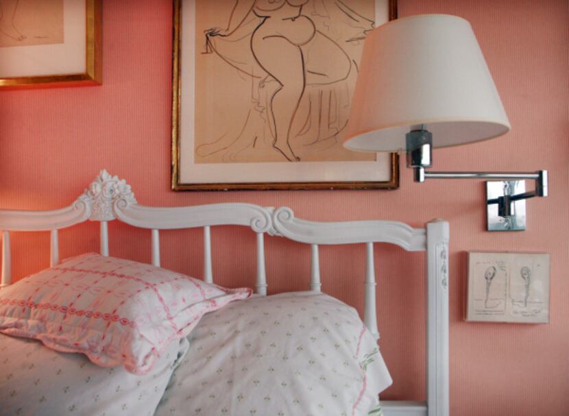 Blake's MAISON JANSEN bed, over which hangs a Gaston Lachaise drawing. (She has two.) "You...