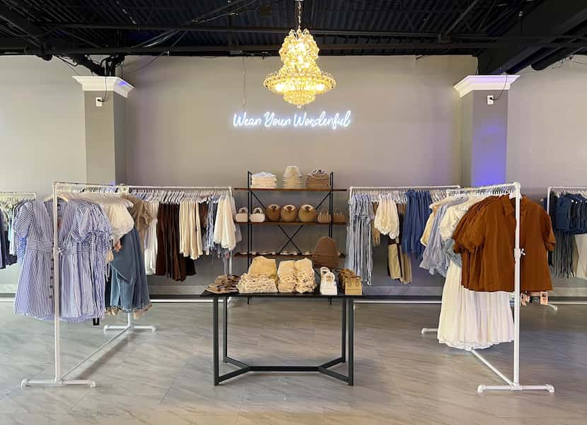 A Shein pop-up shop held this month in Houston.