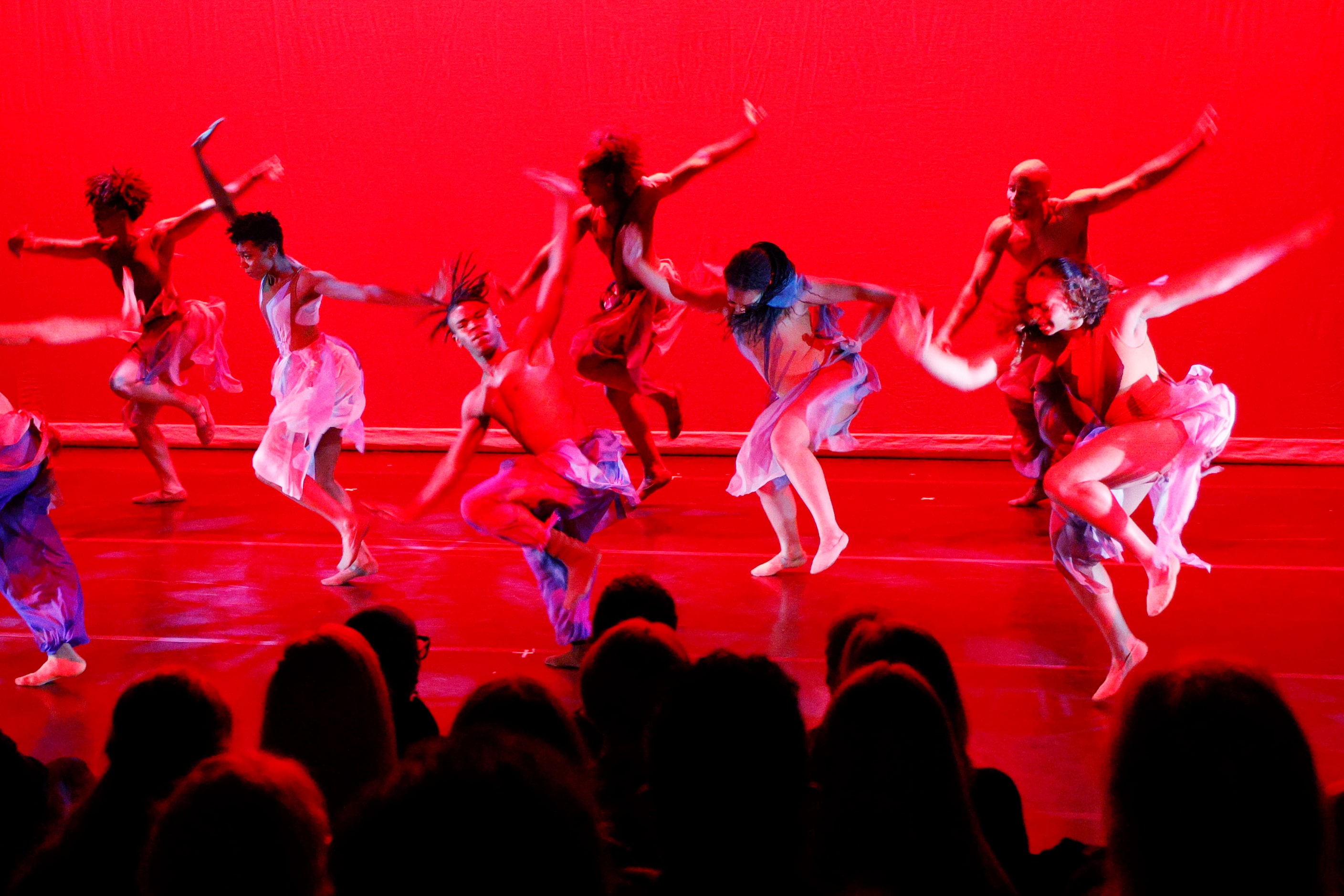 Former Dallas Black Dance Theatre dancers perform “ When the Wind Blows,” choreographed by...