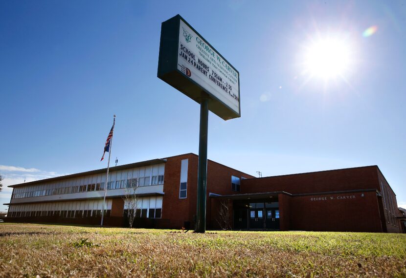 George W. Carver Elementary School in Dallas on January 26, 2017. (Nathan Hunsinger/The...