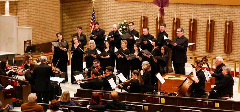 The Orchestra of New Spain, with chorus, performed at Zion Lutheran Church in Dallas on...