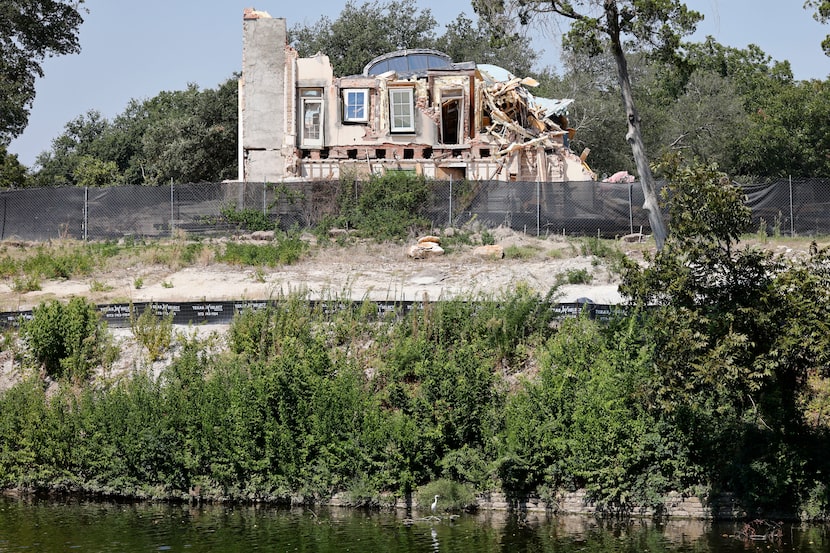 The house that was formerly owned by Dallas businessman Edwin L. Cox Sr. is seen Friday,...