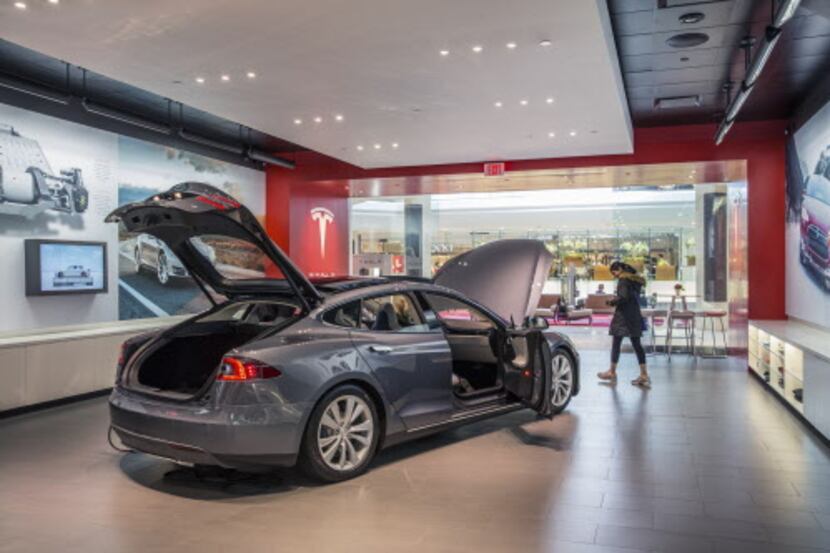 A Tesla Motors showroom in New York.