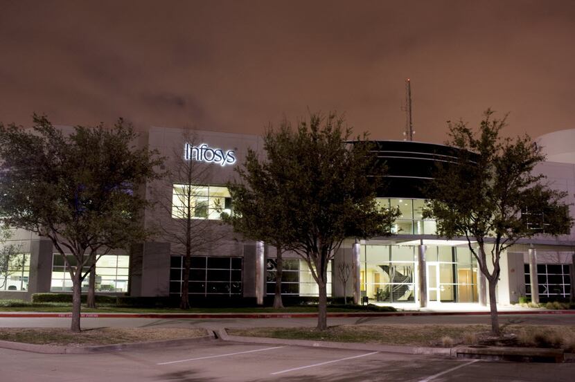 The offices of Infosys, the giant Indian outsourcing company, in Plano, Texas. (Brandon...