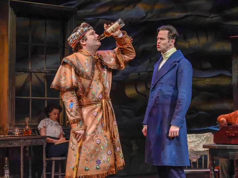 Steven Michael Walters and Alex Organ in  The Trials of Sam Houston, a world premiere by...