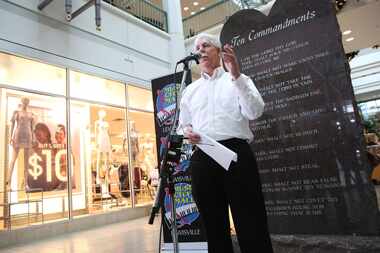 Richard Morton, general manager of Music City Mall, speaks during the unveiling of a Ten...