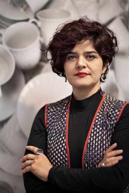 Nida Bangash, an Iranian-Pakistani artist who lives in Dallas, explores colonialism and the...
