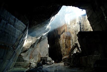 An inside view the Yule Marble Quarry