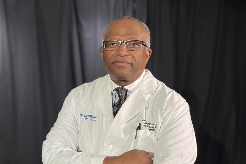 Dr. James Griffin is the first Black president of medical staff at Parkland Hospital, the...