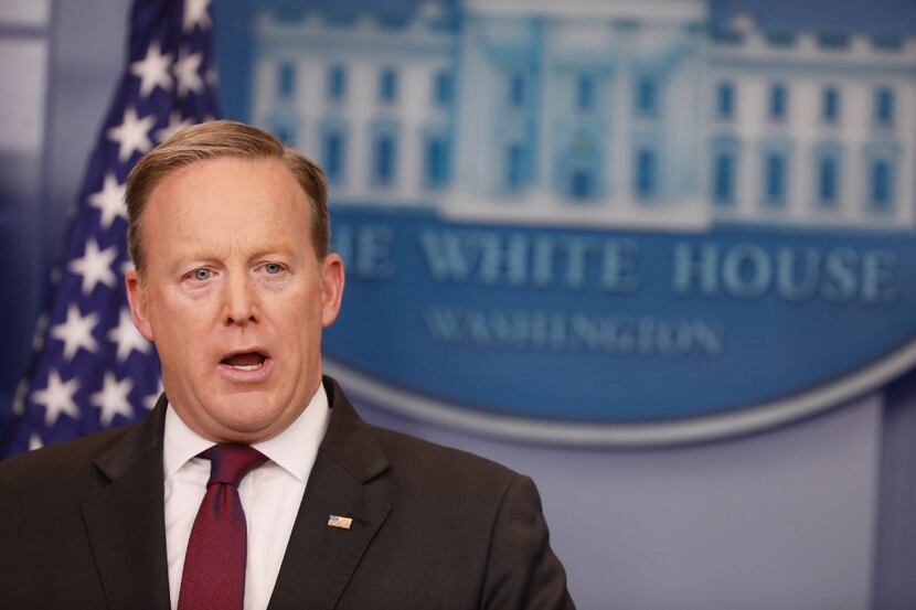 At the White House on Thursday, press secretary Sean Spicer addressed President Donald...