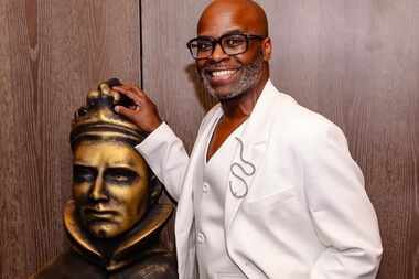 At the luncheon for the Olivier Award nominees, Dallas-born performer Cedric Neal poses with...