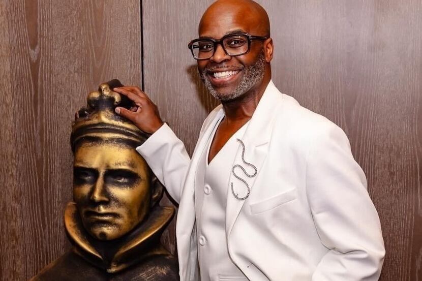 At the luncheon for the Olivier Award nominees, Dallas-born performer Cedric Neal poses with...