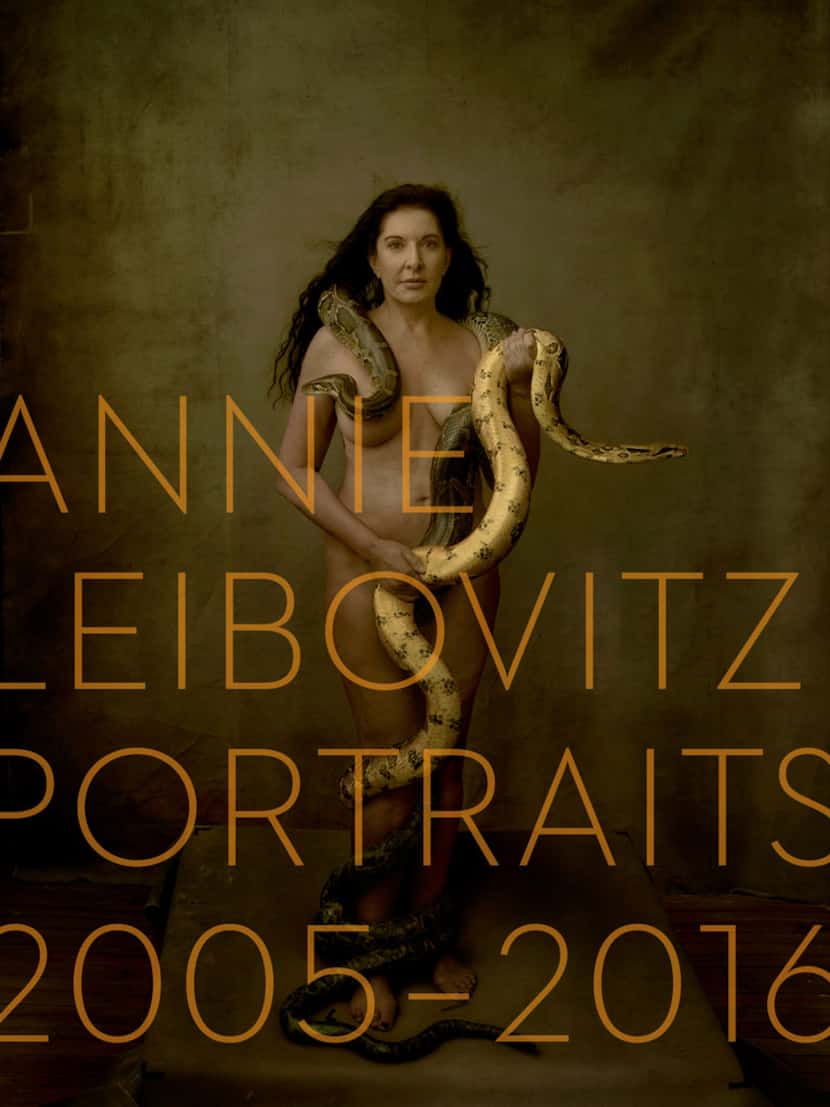 Marina Abramović on the cover of Annie Leibovitz: Portraits 2005-2016.