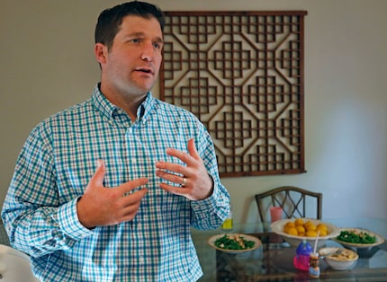 Brian Conroy is pictured at his home in Dallas on Aug. 8, 2018. 