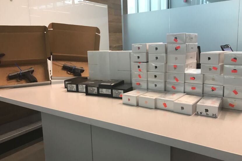 Recovered iPhones and iPads from the Carrollton Verizon Wireless store that was robbed...