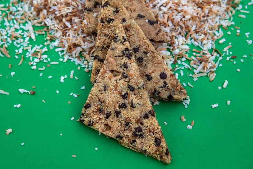 Coconut Chocolate Chip Cookie Brittle 