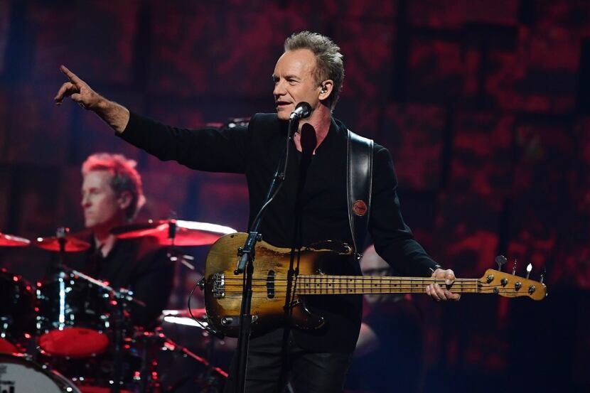 British singer Sting performs during the Nobel Peace Prize concert on December 11, 2016 in...
