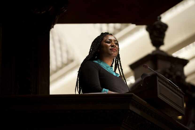 Alicia Garza popularized the phrase Black Lives Matter on social media. (Kayana Szymczak/The...