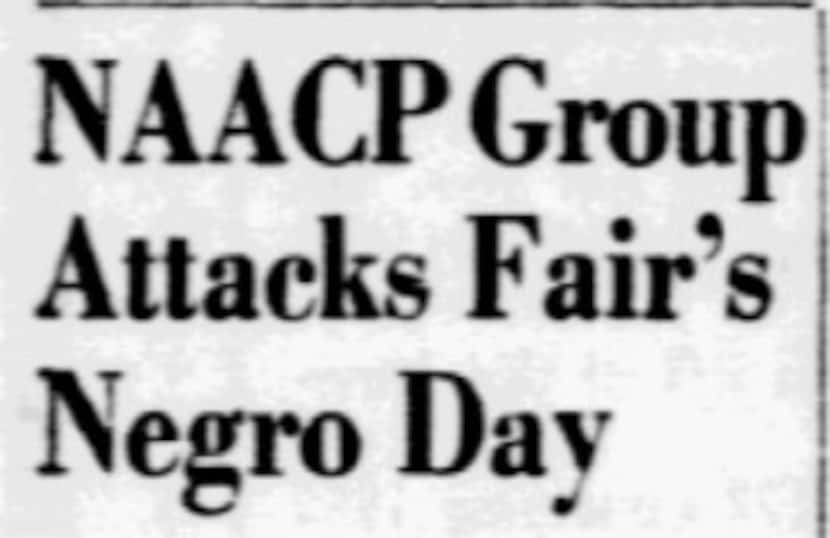 Headline from The Dallas Morning News on Oct. 14, 1955.