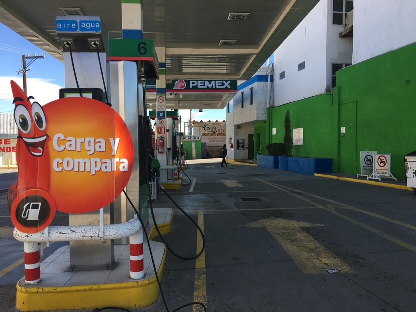 This gas station in Ciudad Juarez saw business fall by about 50% after the the fuel price...