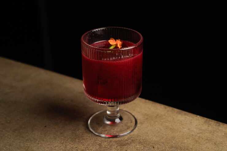 At Ayahuasca Cantina in Dallas' Oak Cliff, bartenders made a cocktail called La Doña in...