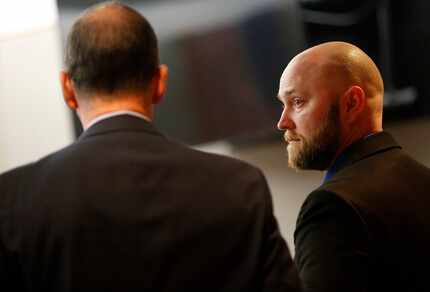 Former Balch Springs police officer Roy Oliver (right), who is charged with the murder of...