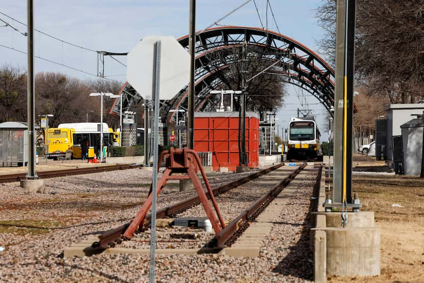 The end of the line for the DART Red Line at Westmoreland Station. The new Five Mile Trail...