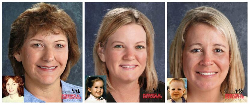 Elaine Yates (left) is accused of abducting her daughters Kimberly (center) and Kelly in...