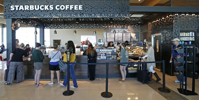 Starbucks Coffee is among the current offerings for food and beverages at Dallas Love Field.