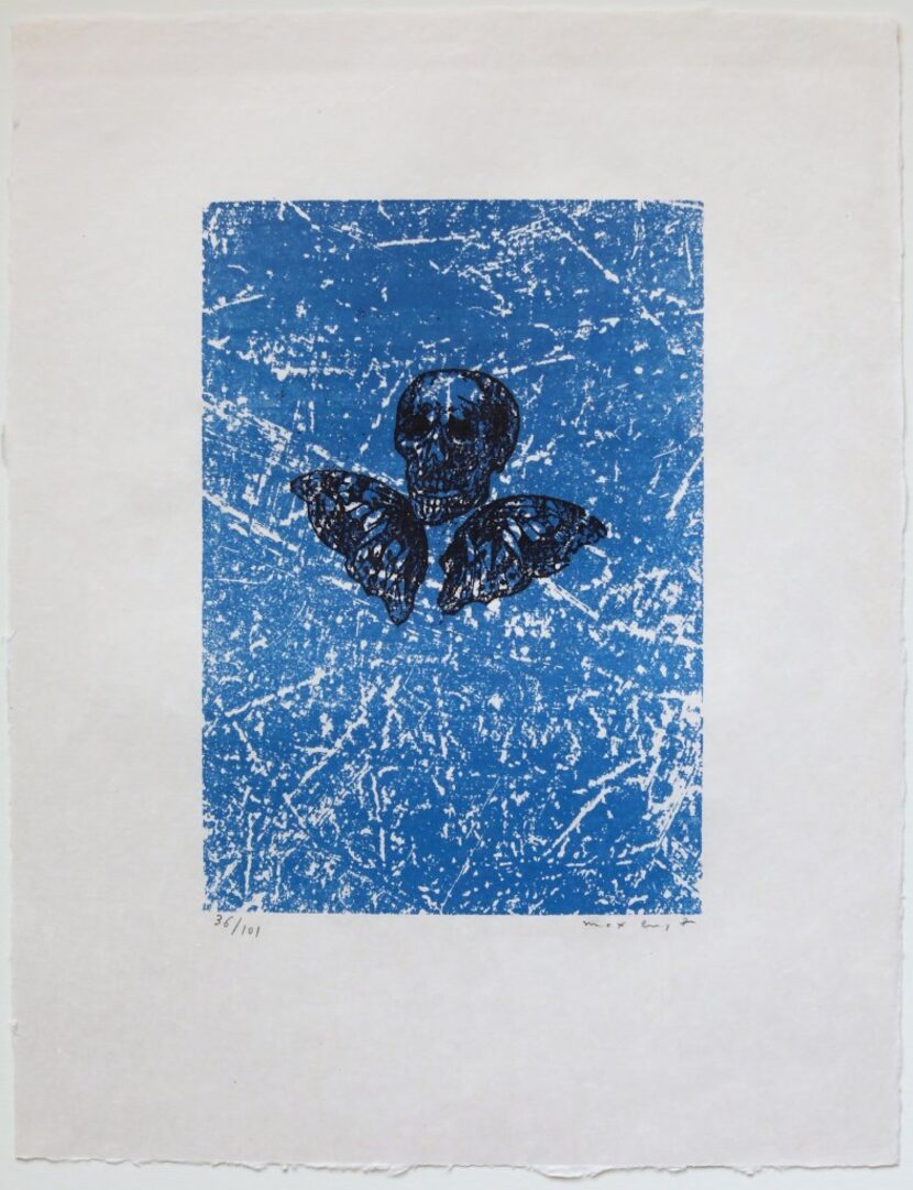 MAX ERNST
La princesse de Lamballe, from Aux petits agneaux, 1971
Screenprint in colors on...