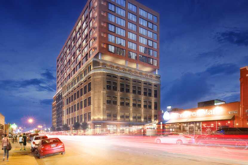 The 16-story building on Commerce Street will have office and retail space.