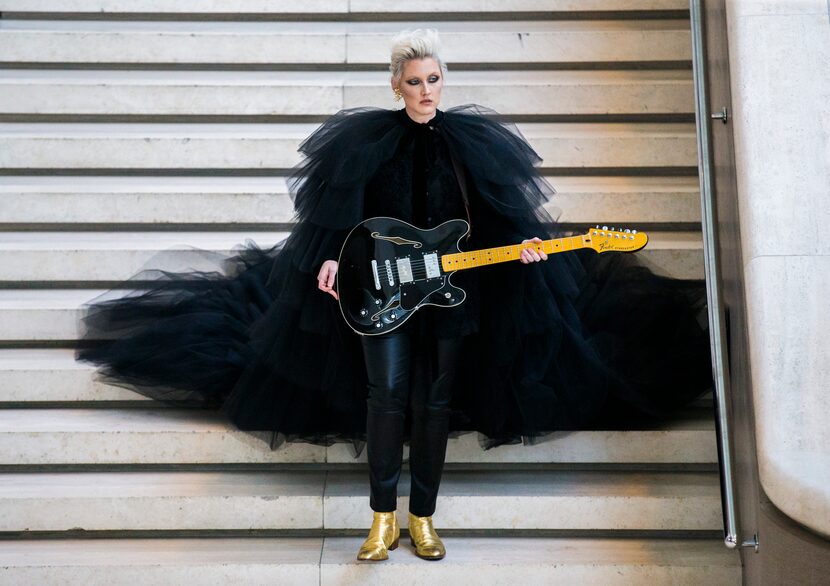 Sarah Jaffe performed in the Meyerson Symphony Center lobby during Soluna festival's "Eyes...