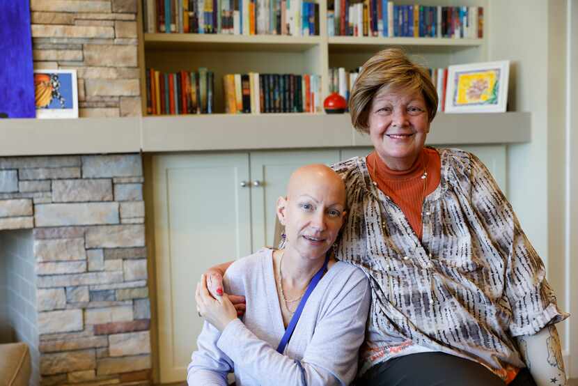 Claire Scherer (left) and Mirchelle Louis, the chief executive of Cancer Support Community...