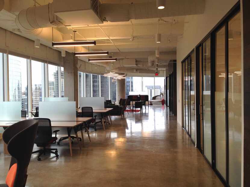 Coworking spaces including this Serendipity Labs location in downtown Dallas' KPMG Plaza are...