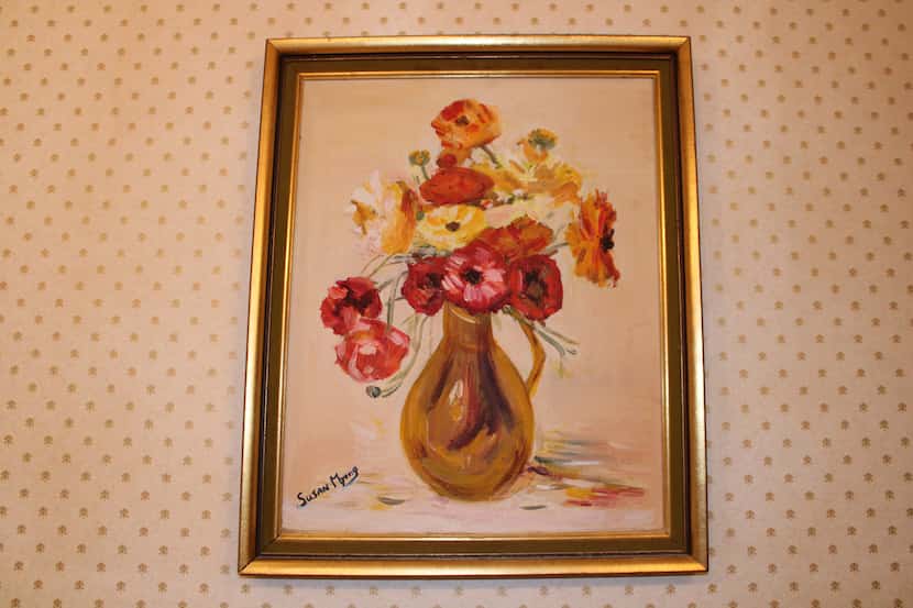 My grandmother's painting of a vase of flowers was one of the first images I saw when I woke...