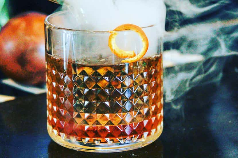 An old fashioned is a favorite drink at Rare Books Bar in Frisco.