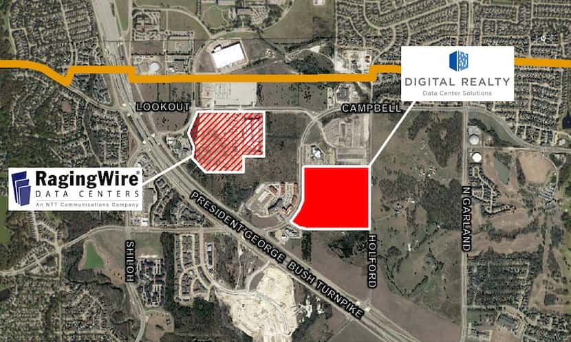 Digital Realty's new data center in Garland will be in the same are where RagingWire Data...