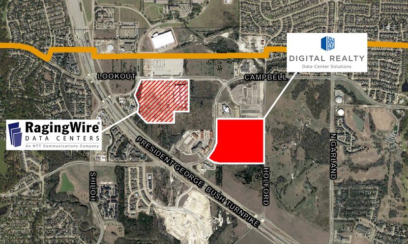 Digital Realty's new data center in Garland will be in the same are where RagingWire Data...