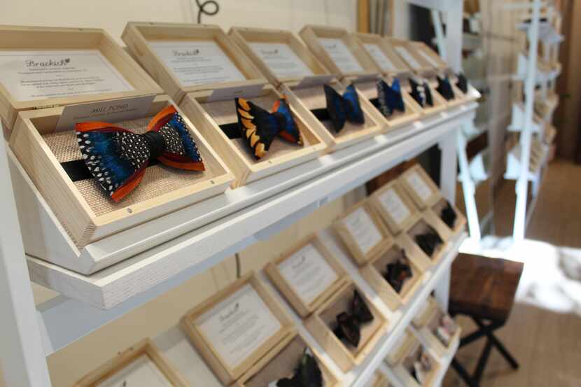 Brackish started out making bow ties from feathers and now has lines of men's accessories...
