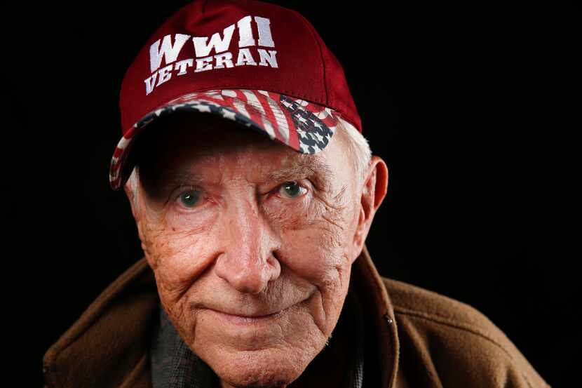 Barney Baker, 94, of Arlington served as a top gunner on a tank destroyer during World War II.