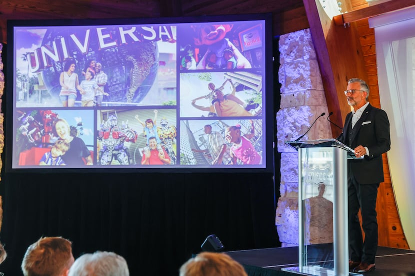 Universal Parks & Resorts Chairman & CEO Mark Woodbury announces plans to build a Universal...