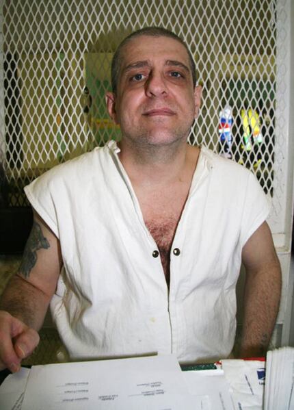  In this photo taken Dec. 16, 2009 is death row inmate Hank Skinner seen in the visiting...