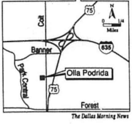 Map published in The Dallas Morning News on July 22, 1994.
