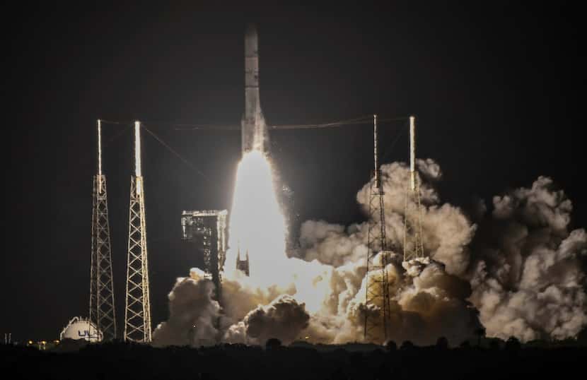 A United Launch Alliance Vulcan rocket lifts off from Cape Canaveral Space Force Station in...