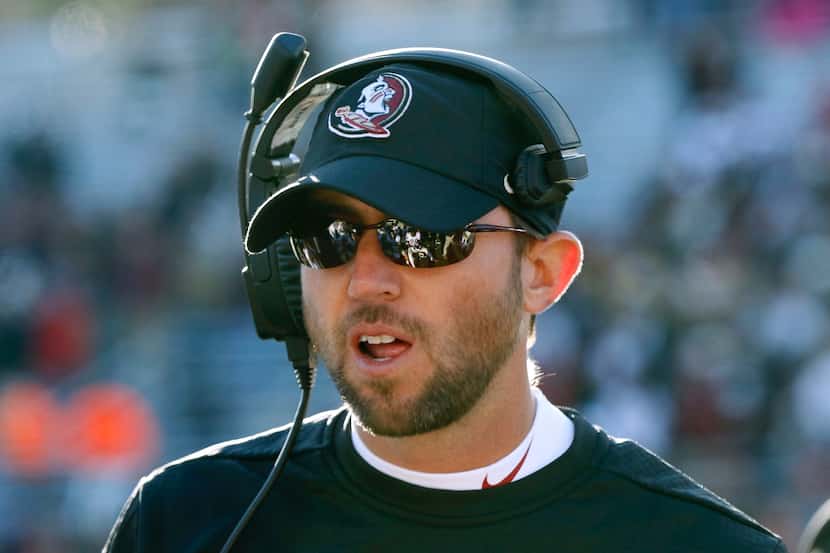 Kendal Briles, pictured in 2019 when he was Florida State's offensive coordinator, will join...