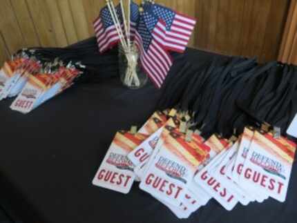  About 200 people turned out for Cruz's town hall event with veterans in Milford, N.H., on...