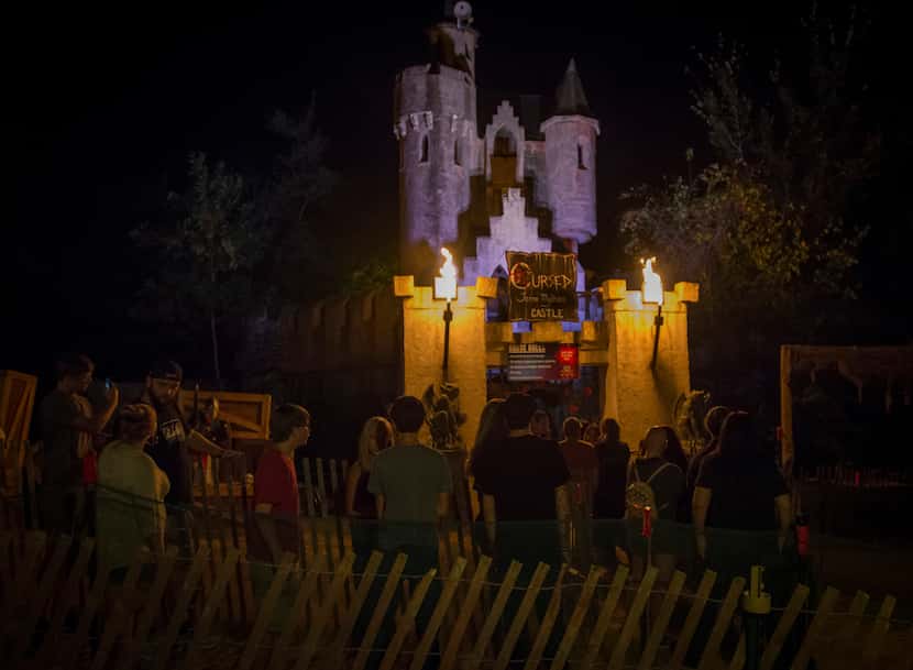 Cursed Castle at Screams Halloween Theme Park in Waxahachie in 2019.
