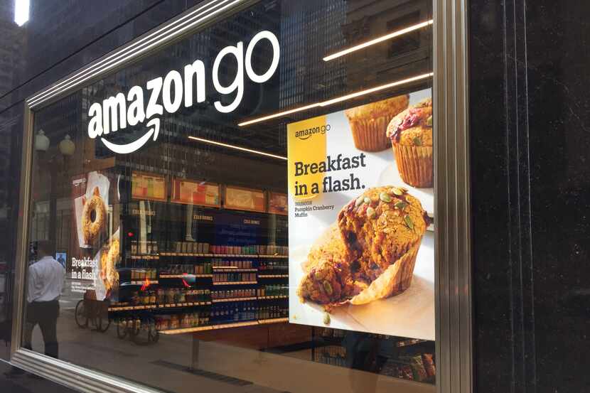 An Amazon Go store in Chicago. The convenience stores use the company's "just walk out"...